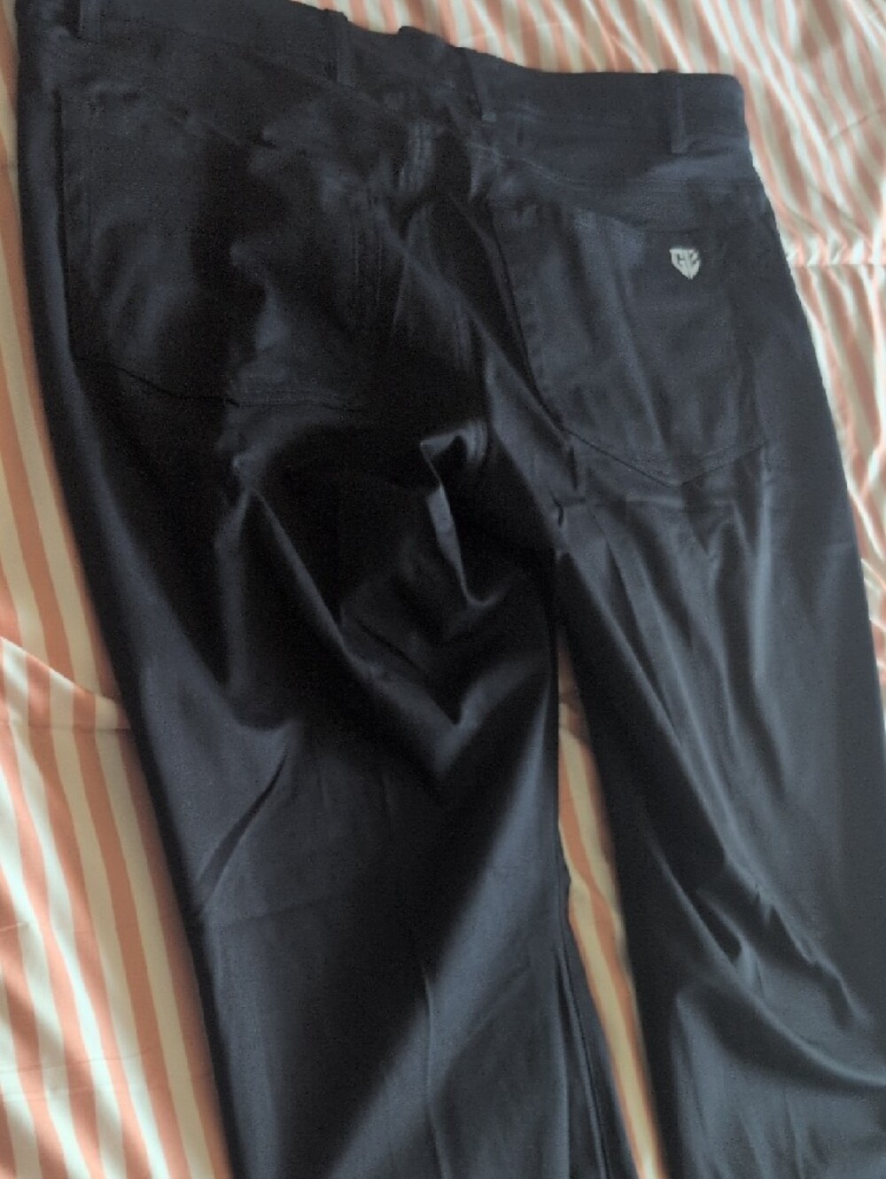 Men’s Black Dress Pants — Stretch Tailored Fit Golf - Picture 5 of 5